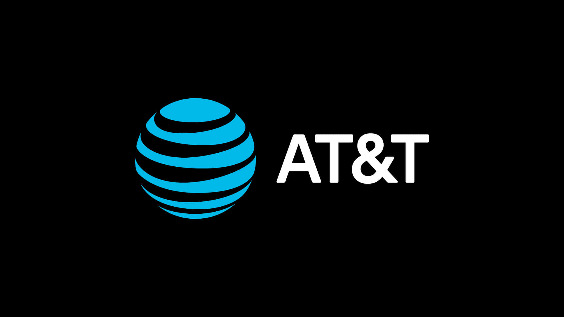 At&t Logo On A Black Background