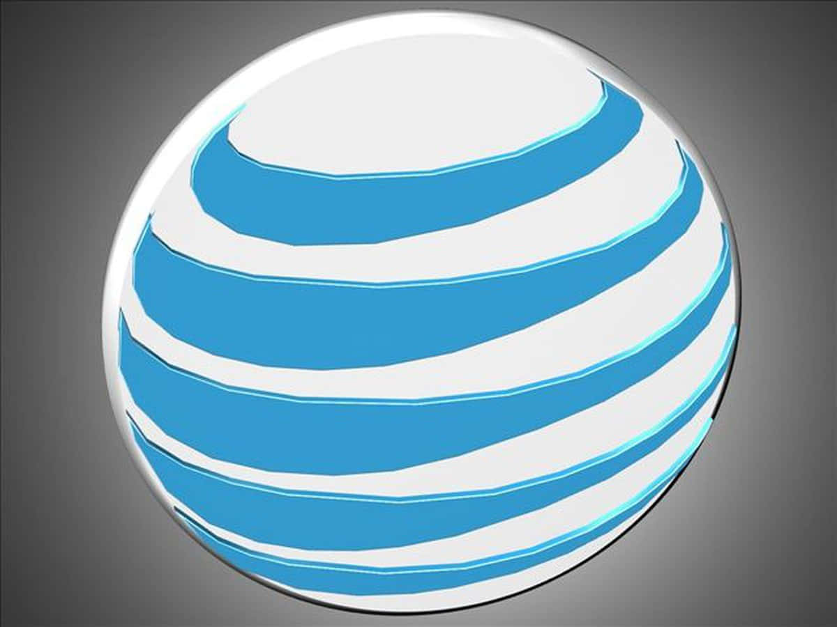 At&t Logo On A Black Background Background