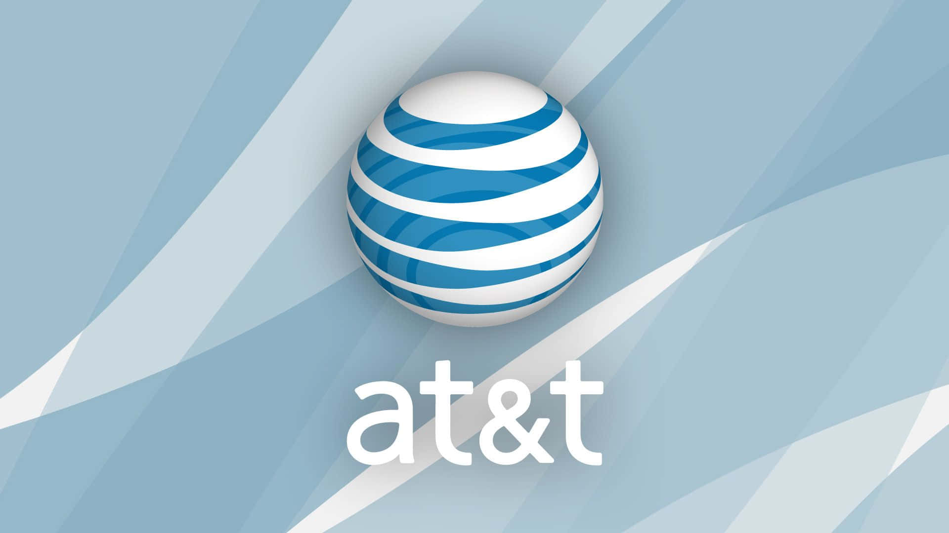 At&t Logo On A Blue Background Background