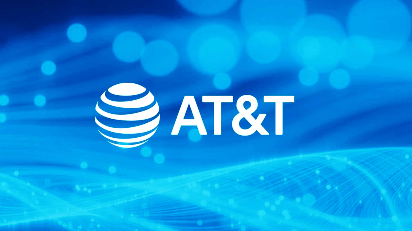 At&t Logo On A Blue Background Background