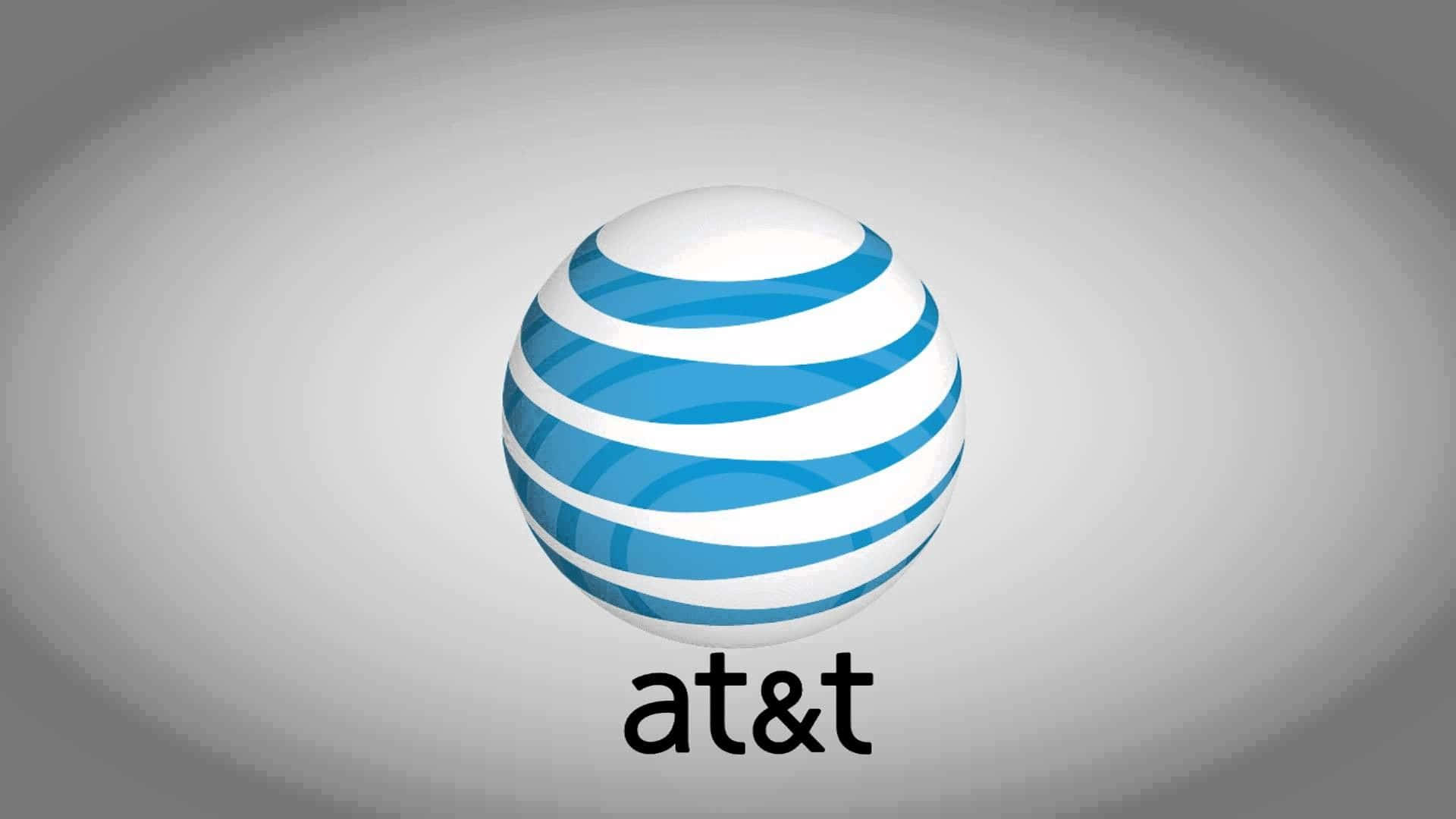 At&t Logo On A Gray Background Background