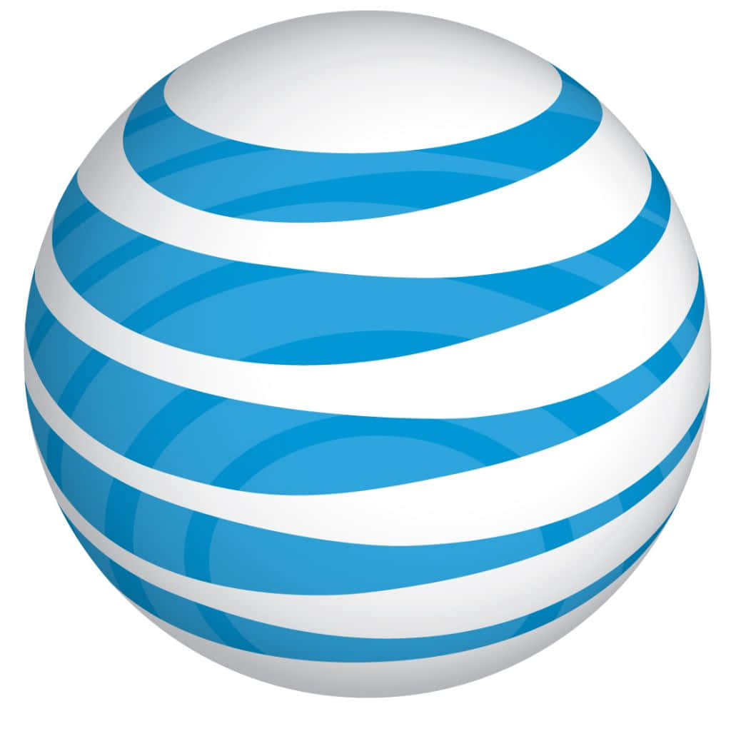 At&t Logo On A White Background Background