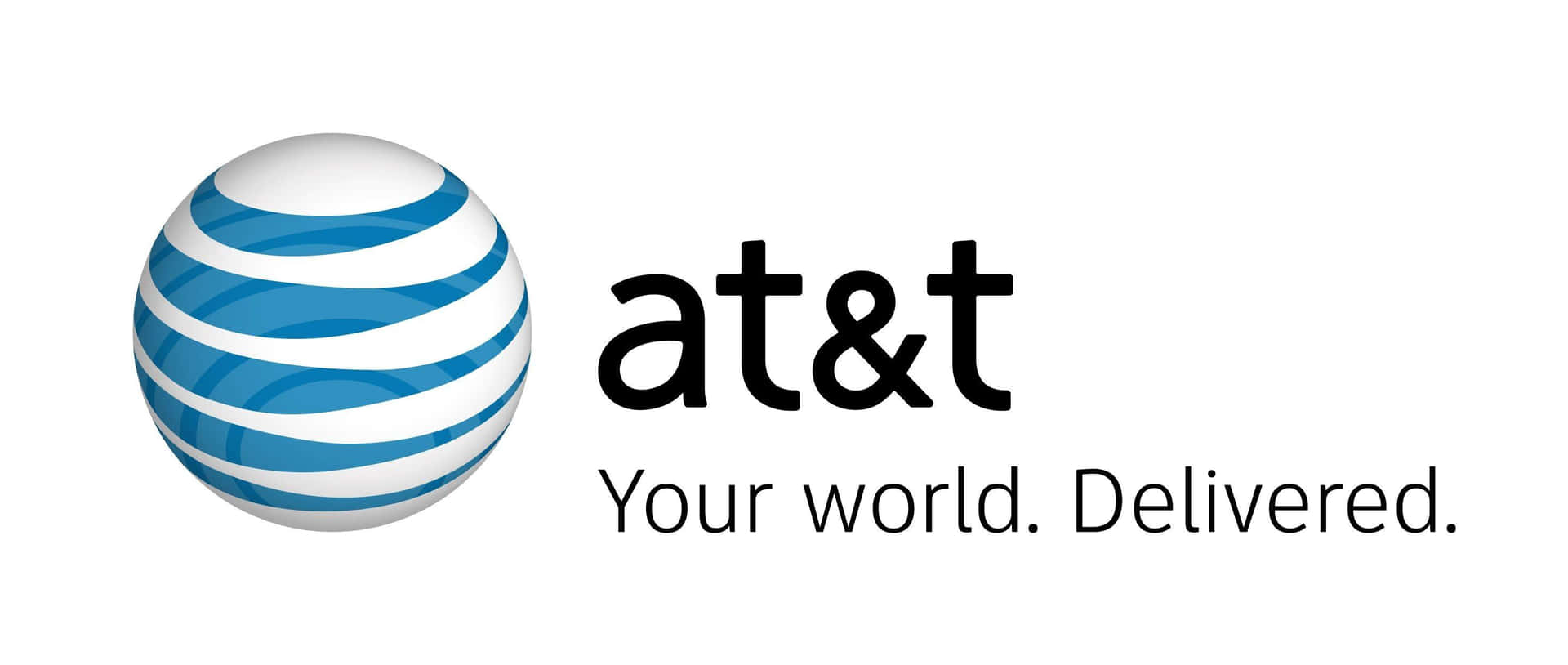 At&t Logo With The Words At&t Your World Delivered Background