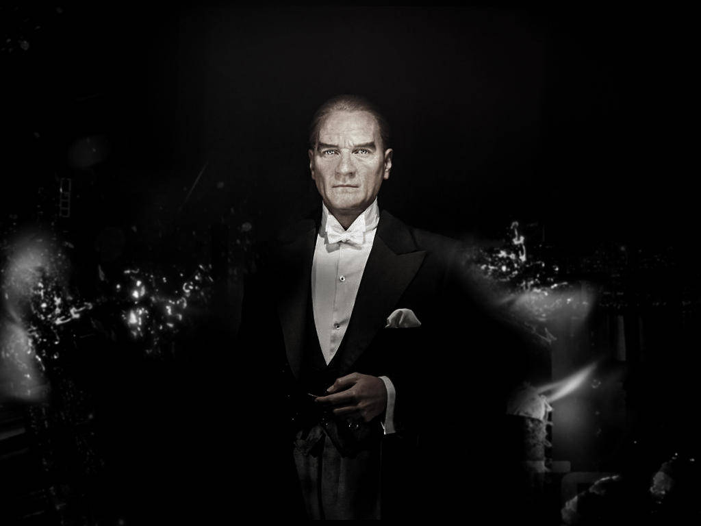 Ataturk In A Formal Suit Background