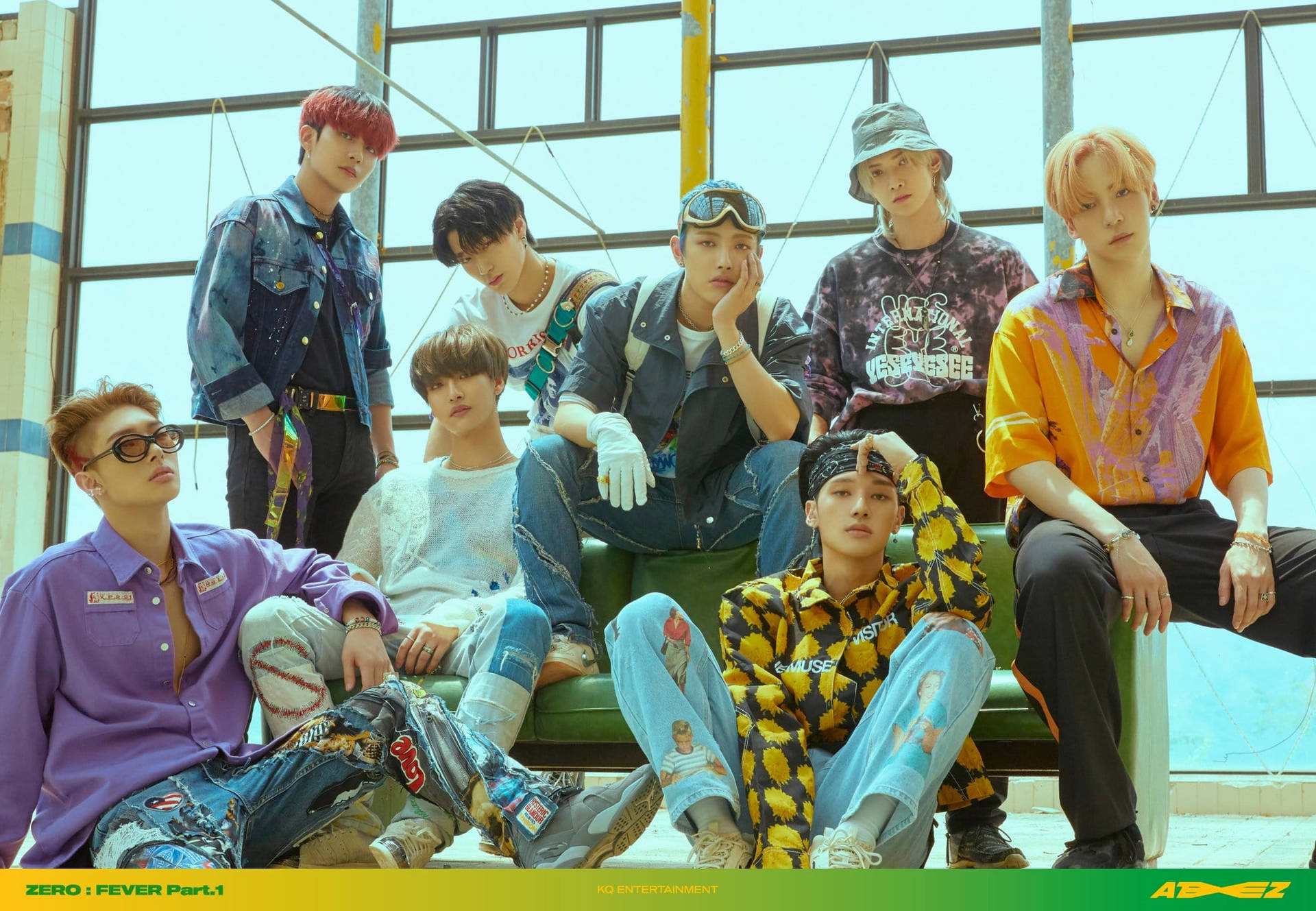 Ateez Cool Clothes Desktop Background