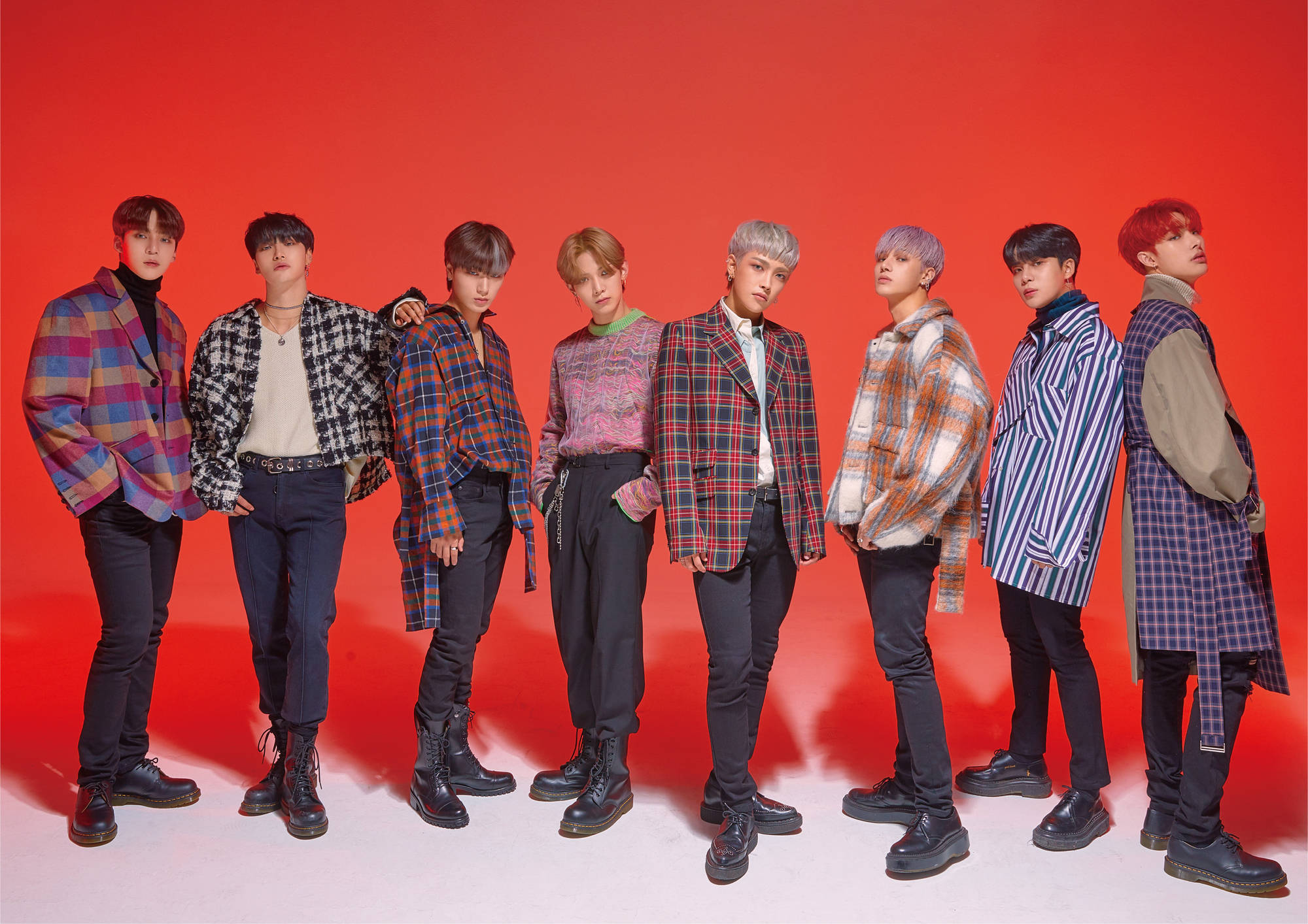 Ateez Red Background Background