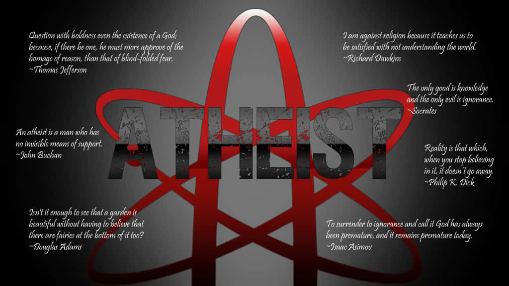 Atheist - A Poster With The Word Atheist