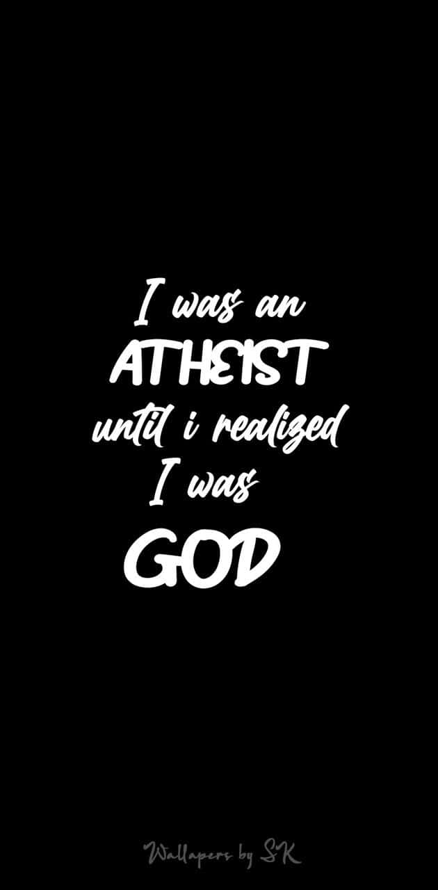 Atheist Celebrates The Beauty Of The World, Free Of Faith Based Limitations. Background