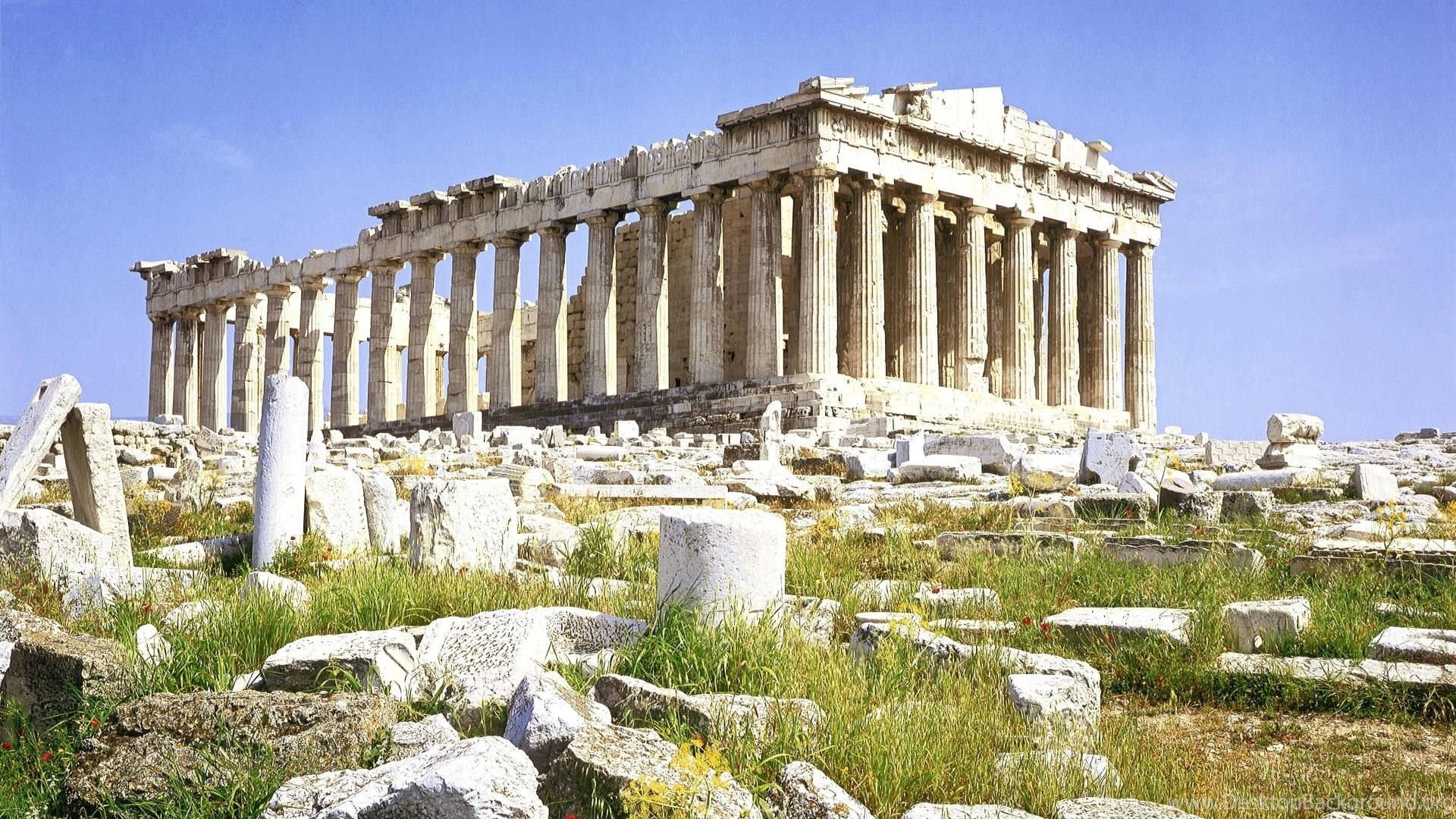 Athens Parthenon Site Background