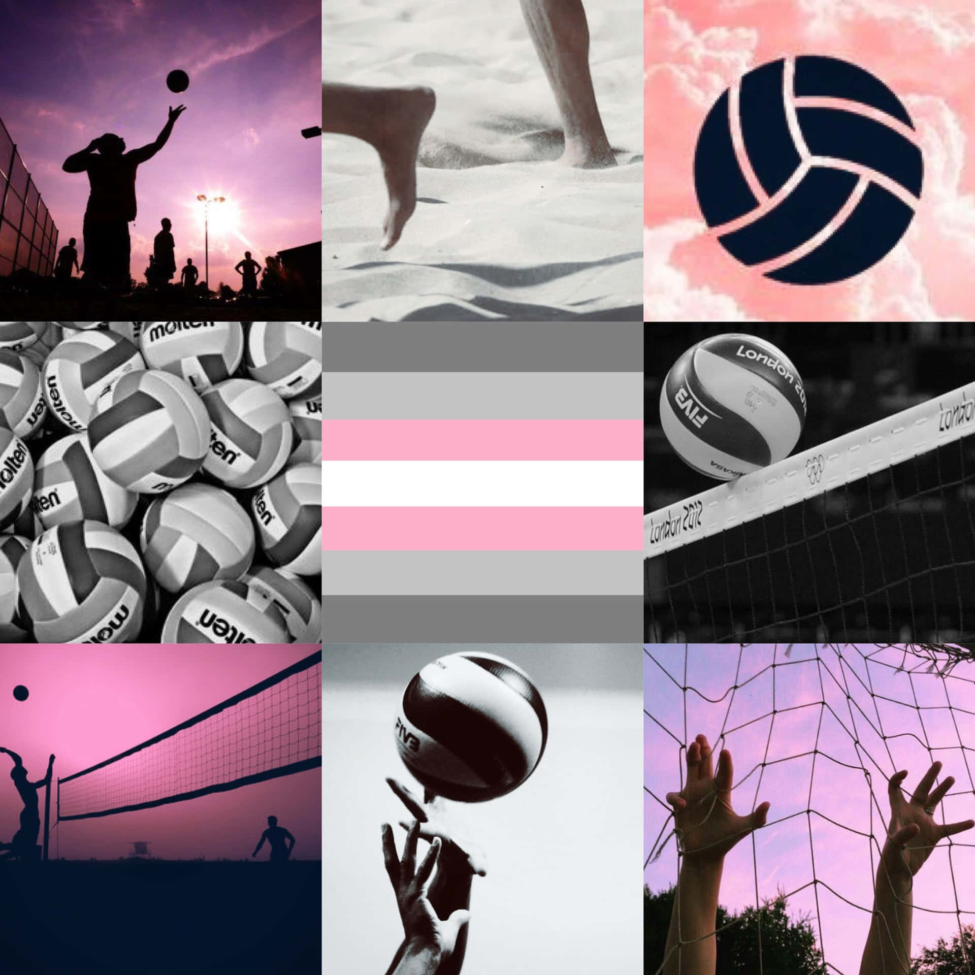 Athletic Ambition: An Adorable Volleyball Player Showcases Her Skills Background