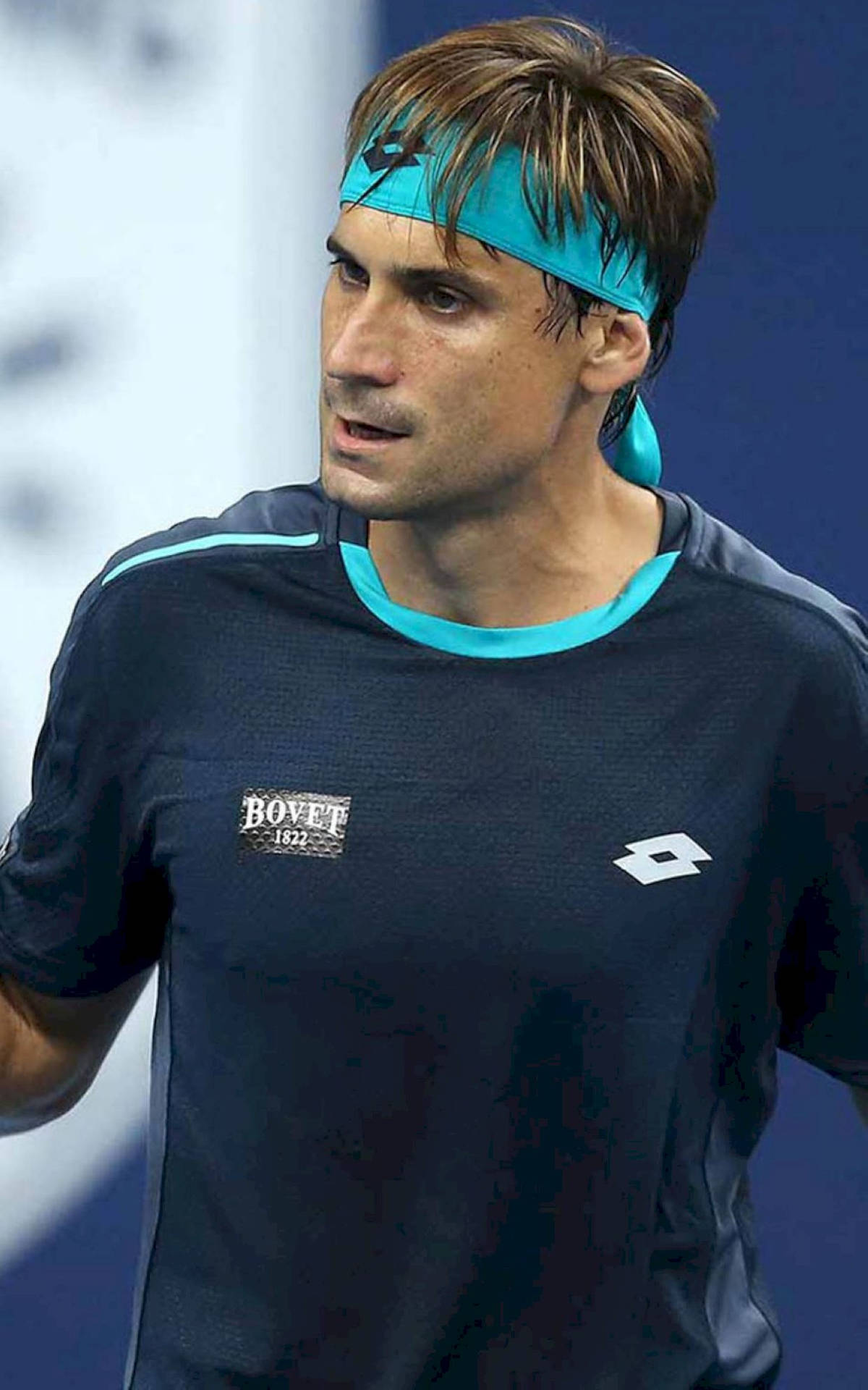 Athletic Determination – Professional Tennis Player David Ferrer Background