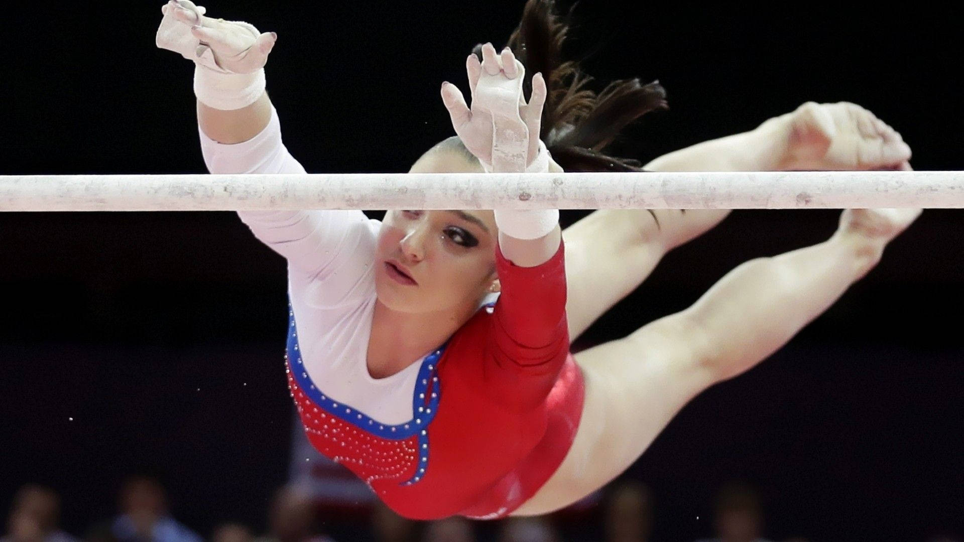 Athletic Gymnast Aliya Mustafina Background