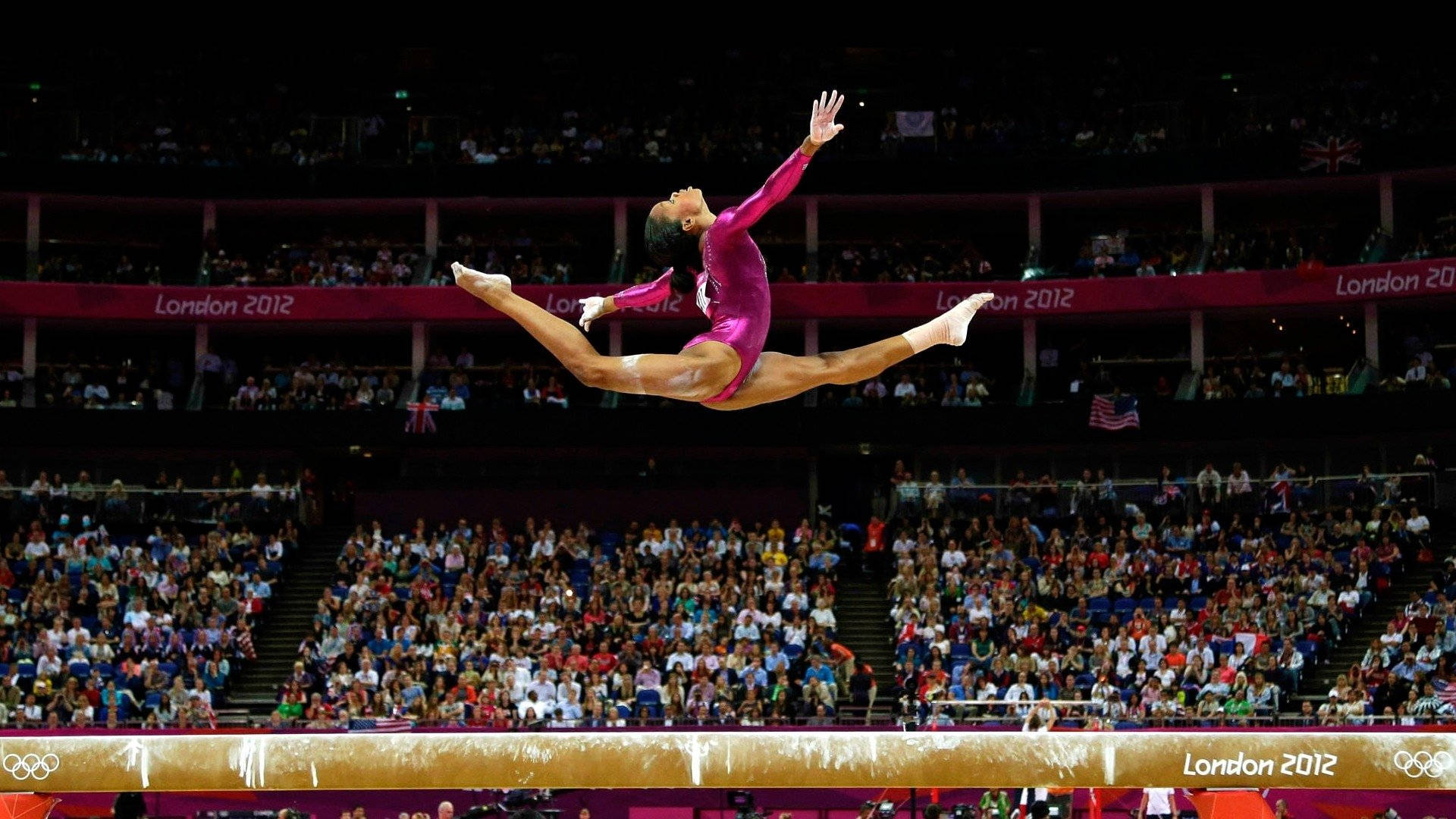 Athletic Gymnast Gabby Douglas Background