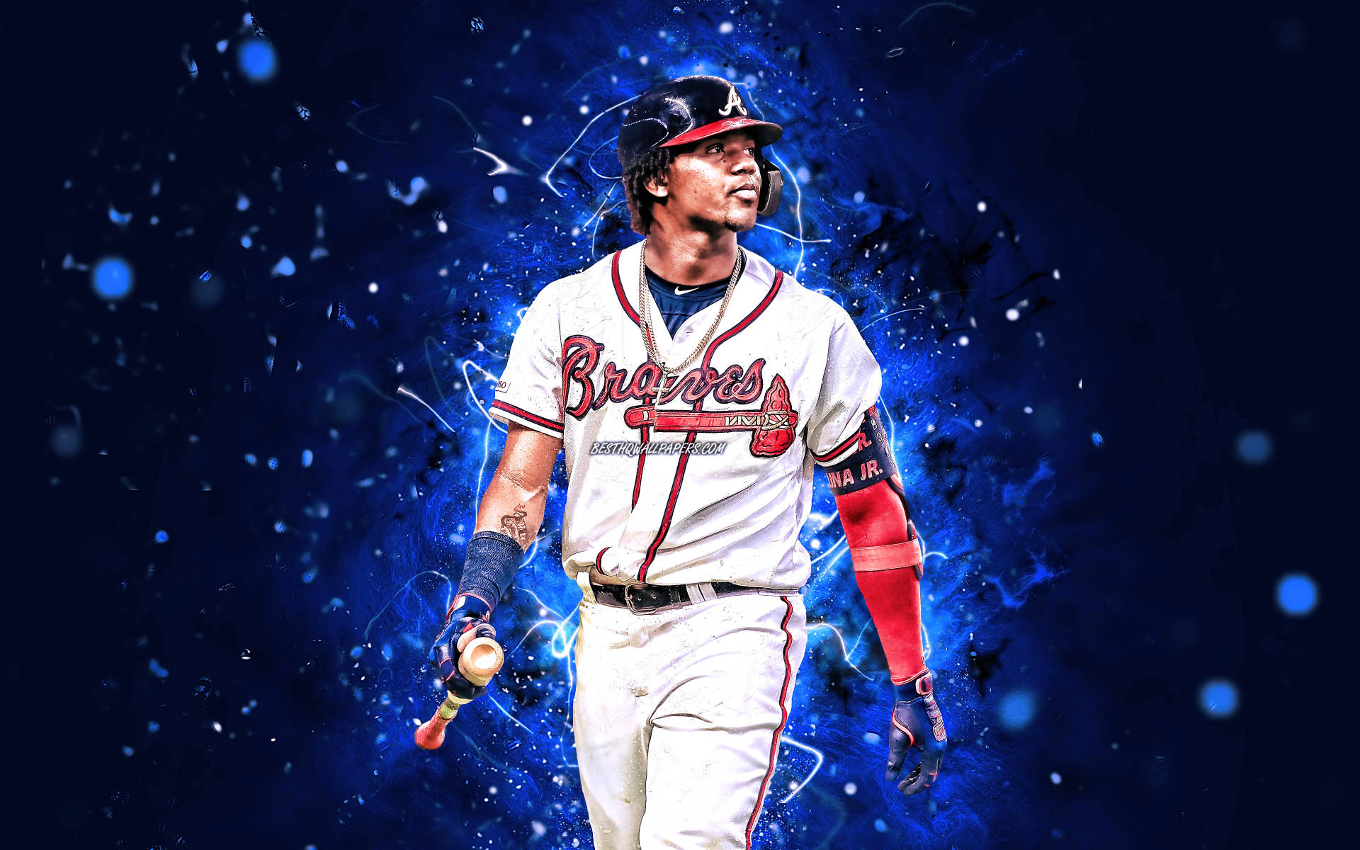 Atlanta Braves Player Digital Art Background