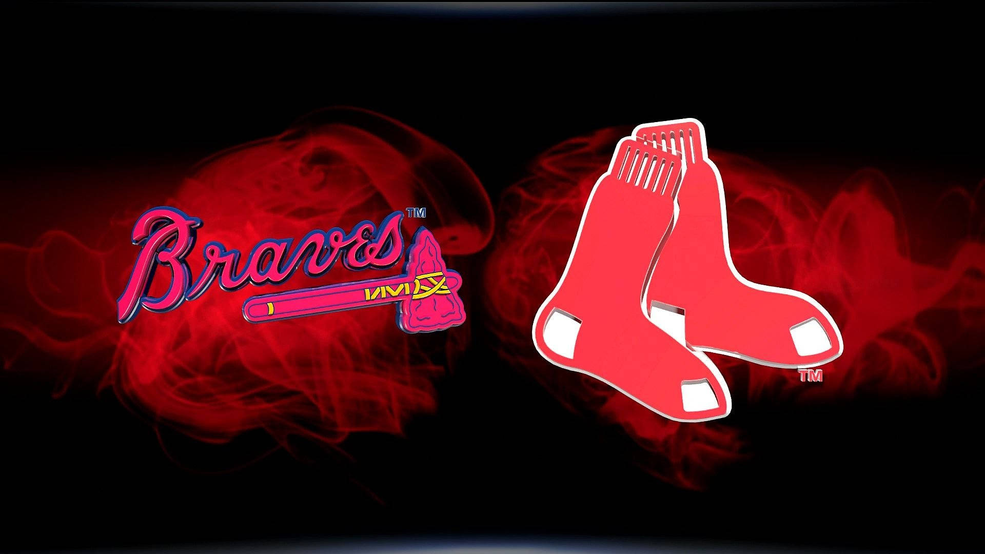 Atlanta Braves Versus Red Sox Background