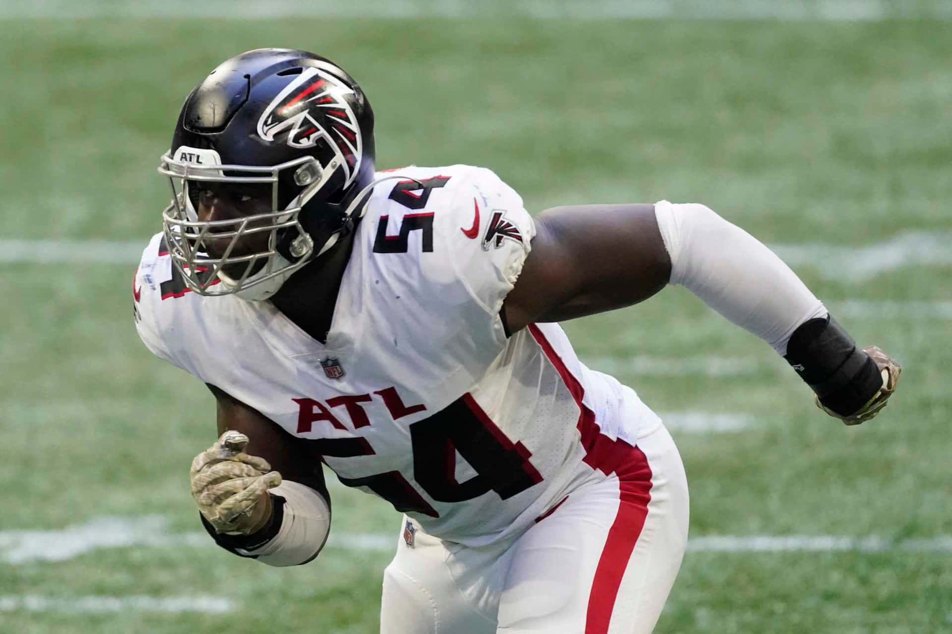 Atlanta Falcons Linebacker Action Shot