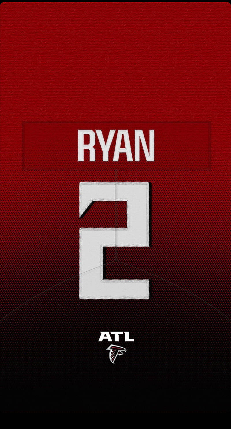 Atlanta Falcons Matt Ryan Jersey Number Background