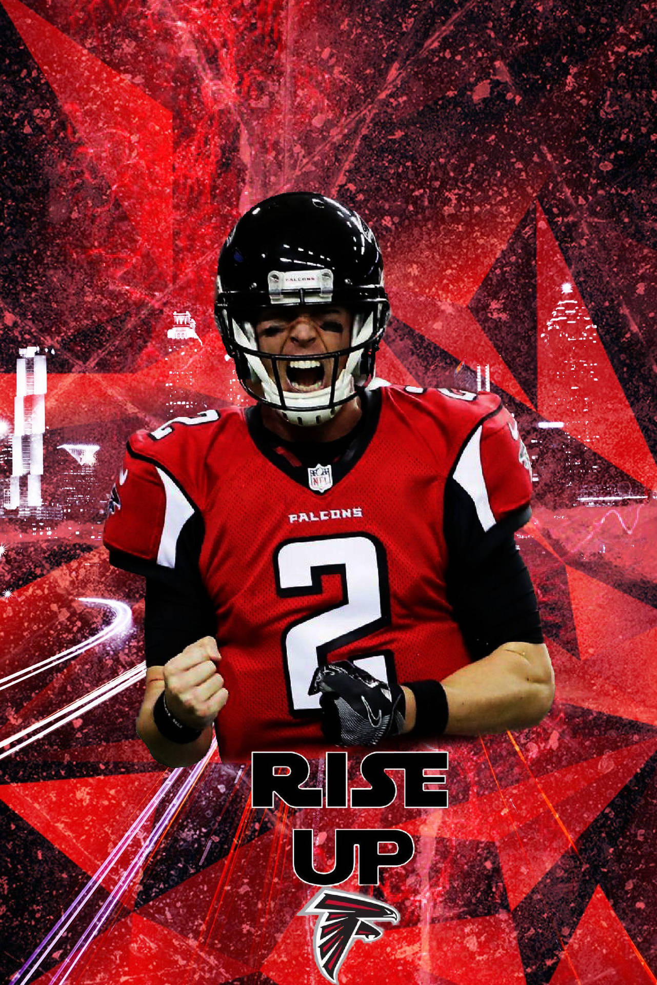 Atlanta Falcons Matt Ryan Rise Up Background