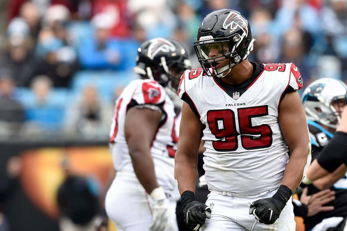 Atlanta Falcons Player Number95 Background