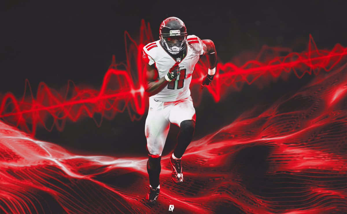 Atlanta Falcons Wide Receiver Julio Jones. Background