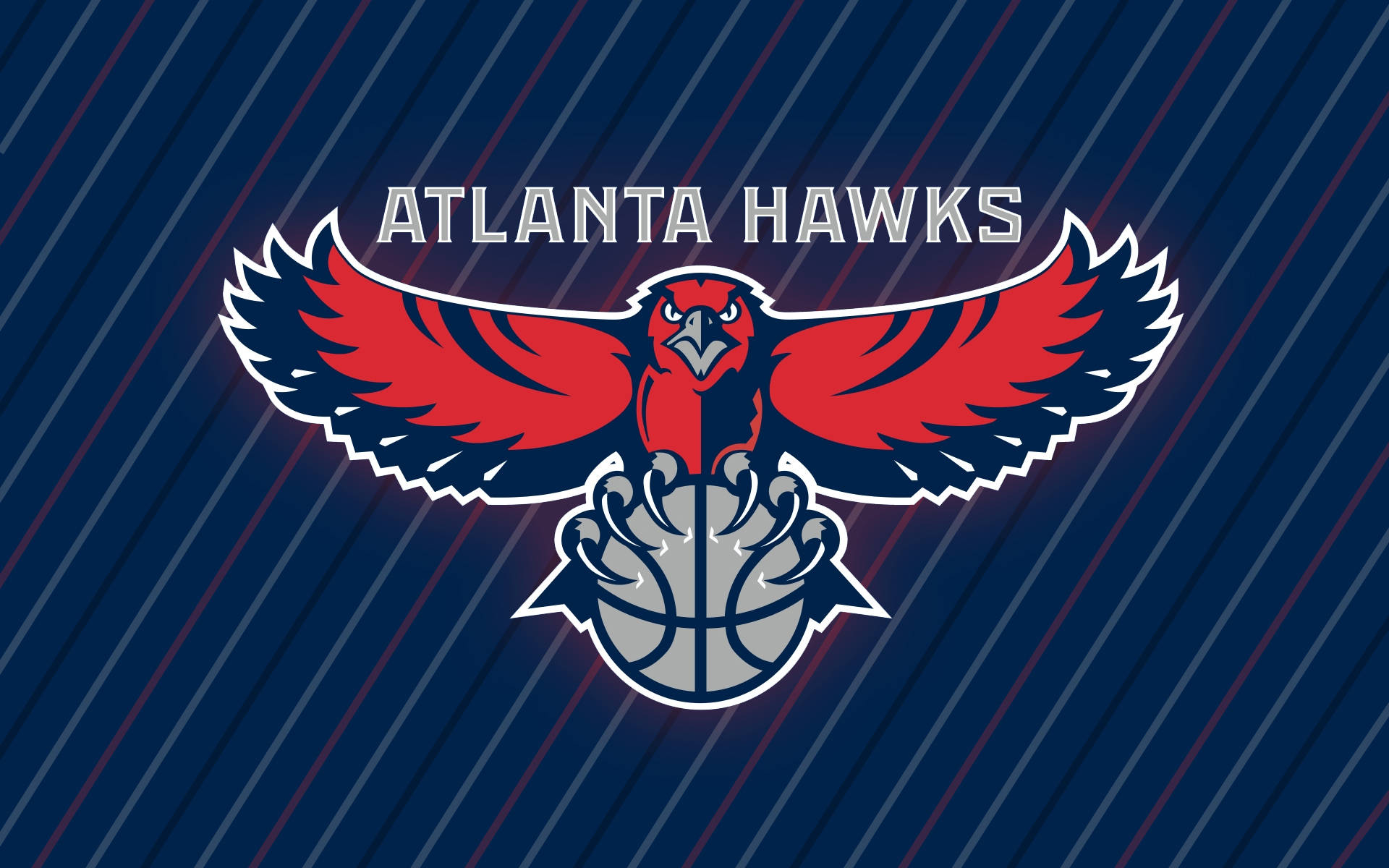 Atlanta Hawks Blue Logo Background