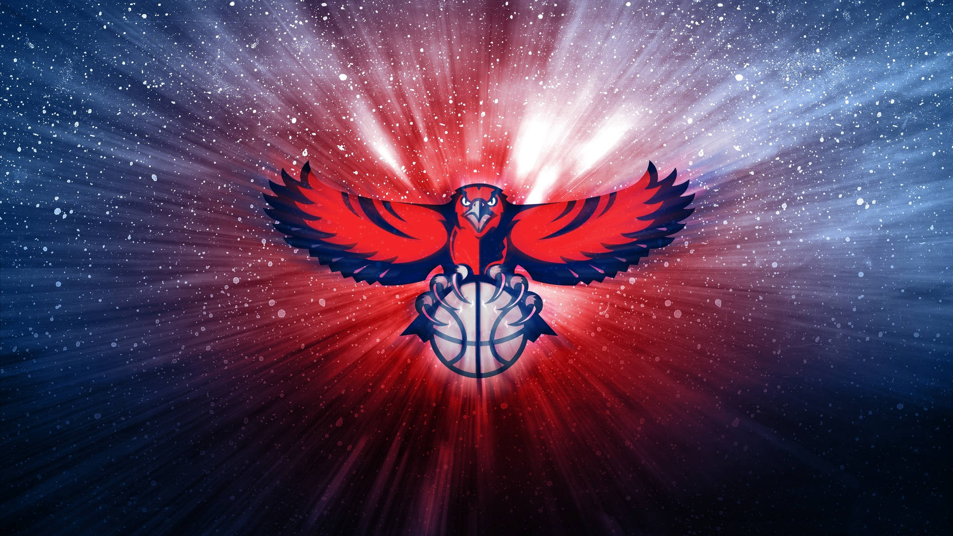 Atlanta Hawks Galaxy Logo Background