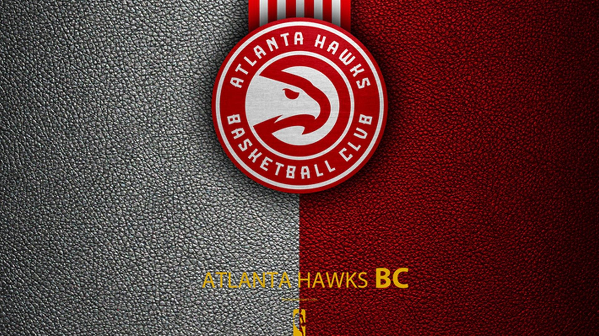 Atlanta Hawks In Leather Pattern Background