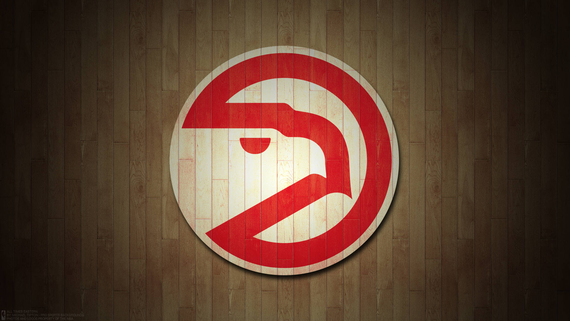 Atlanta Hawks Modern Logo Background