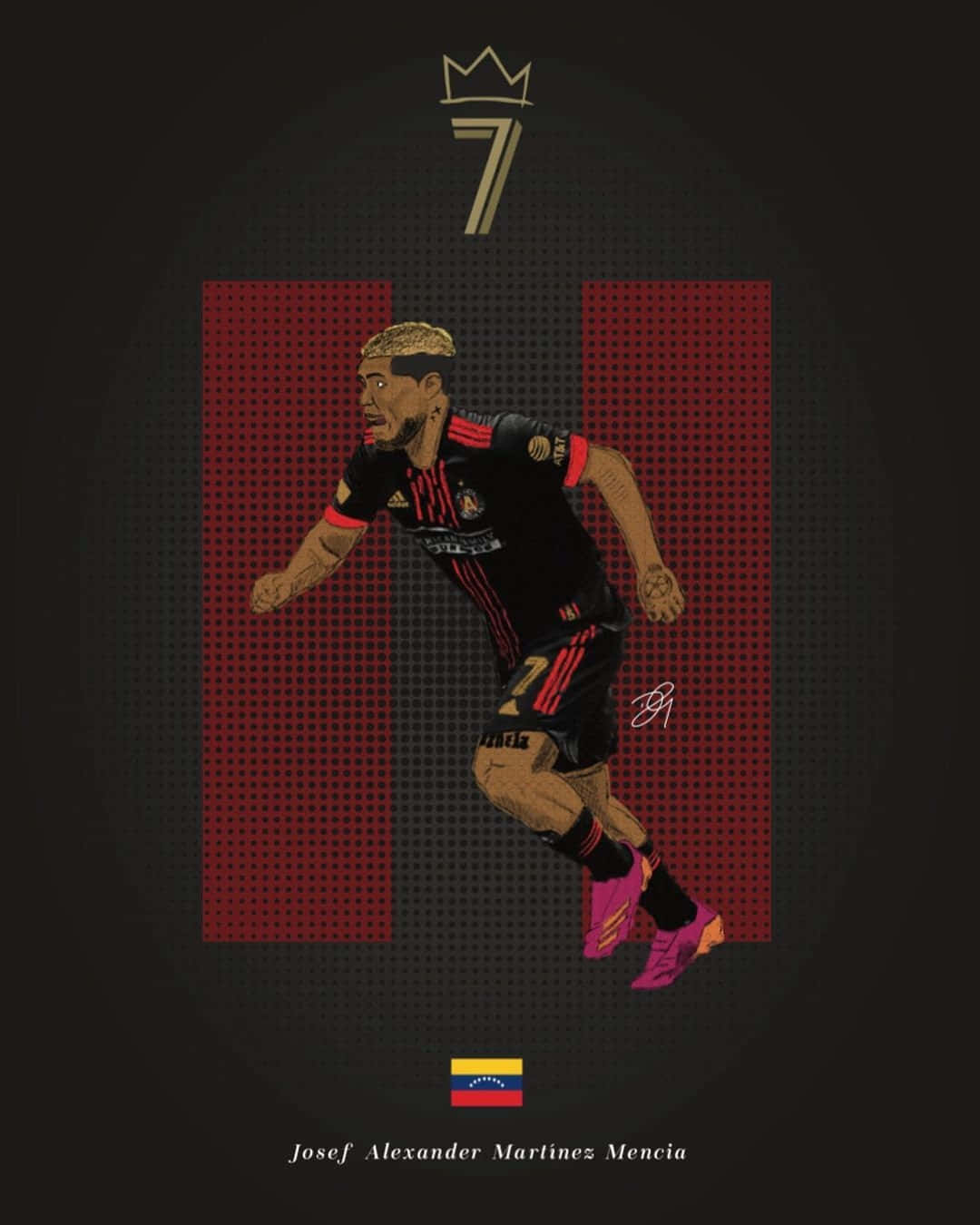 Atlanta United Fc Josef Martinez Digital Art Background