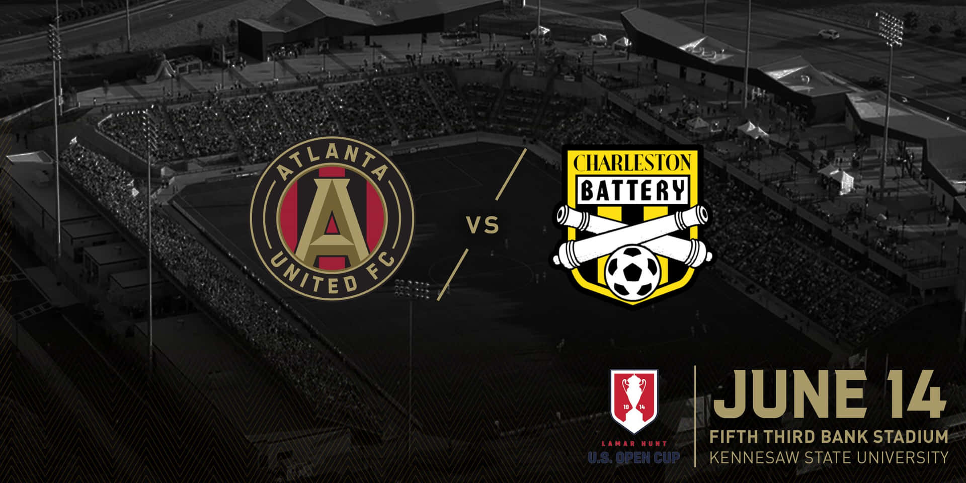 Atlanta United Fc Versus Charleston Battery Poster