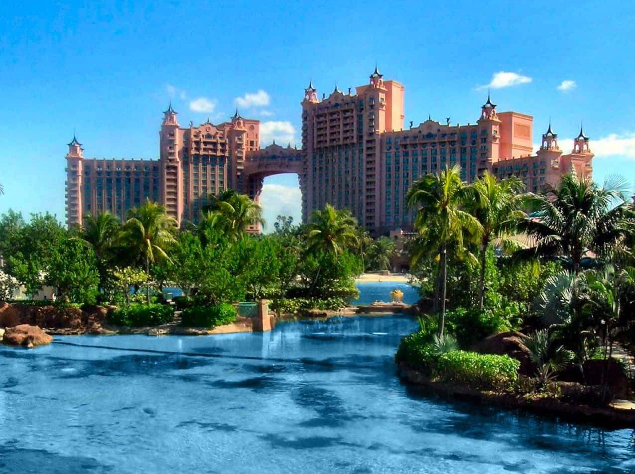 Atlantis Resort From A Distance Background
