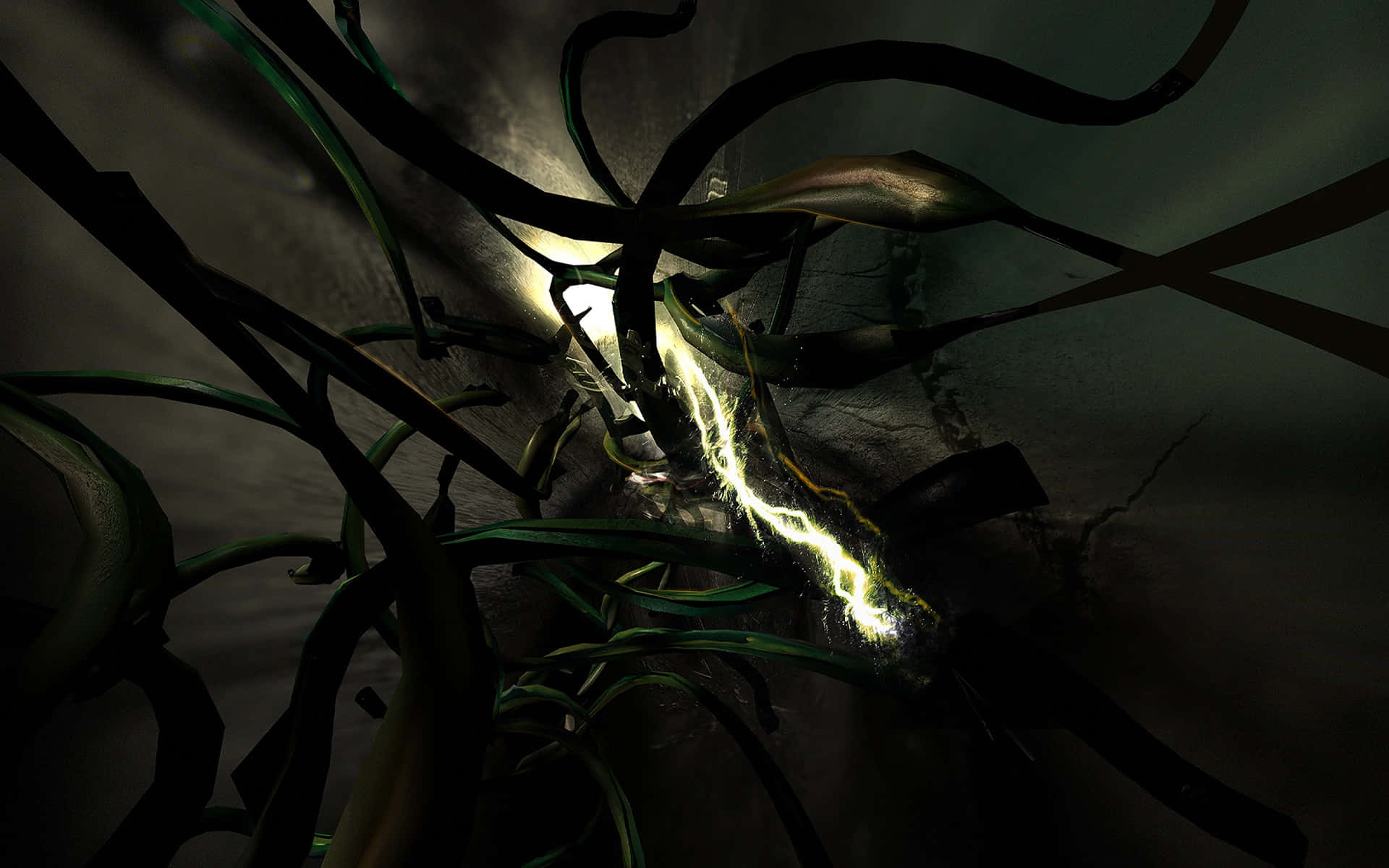 Atrocious Tangled Wire Background