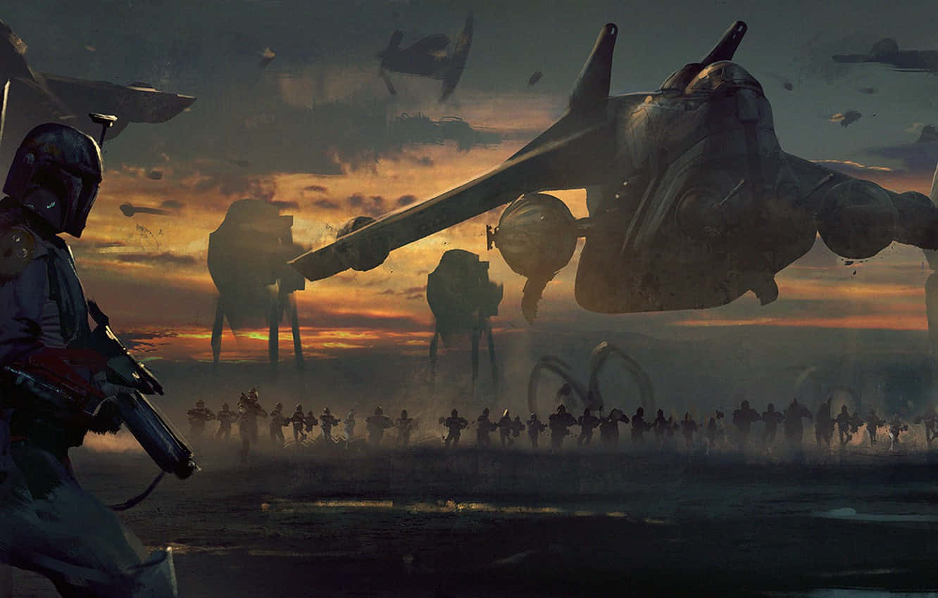 Attack Of The Imperial Clone Forces Background