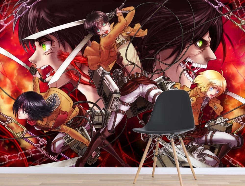 Attack On Titan Anime Chair Background