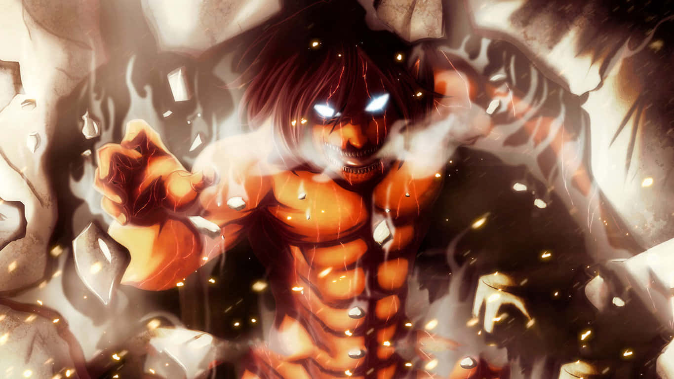 Attack On Titan Anime Eren Smoke Body Background
