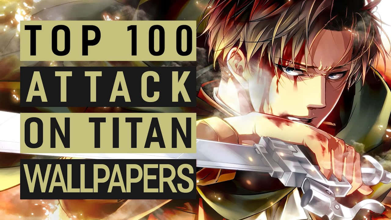 Attack On Titan Anime Levi Ackerman Blood Background