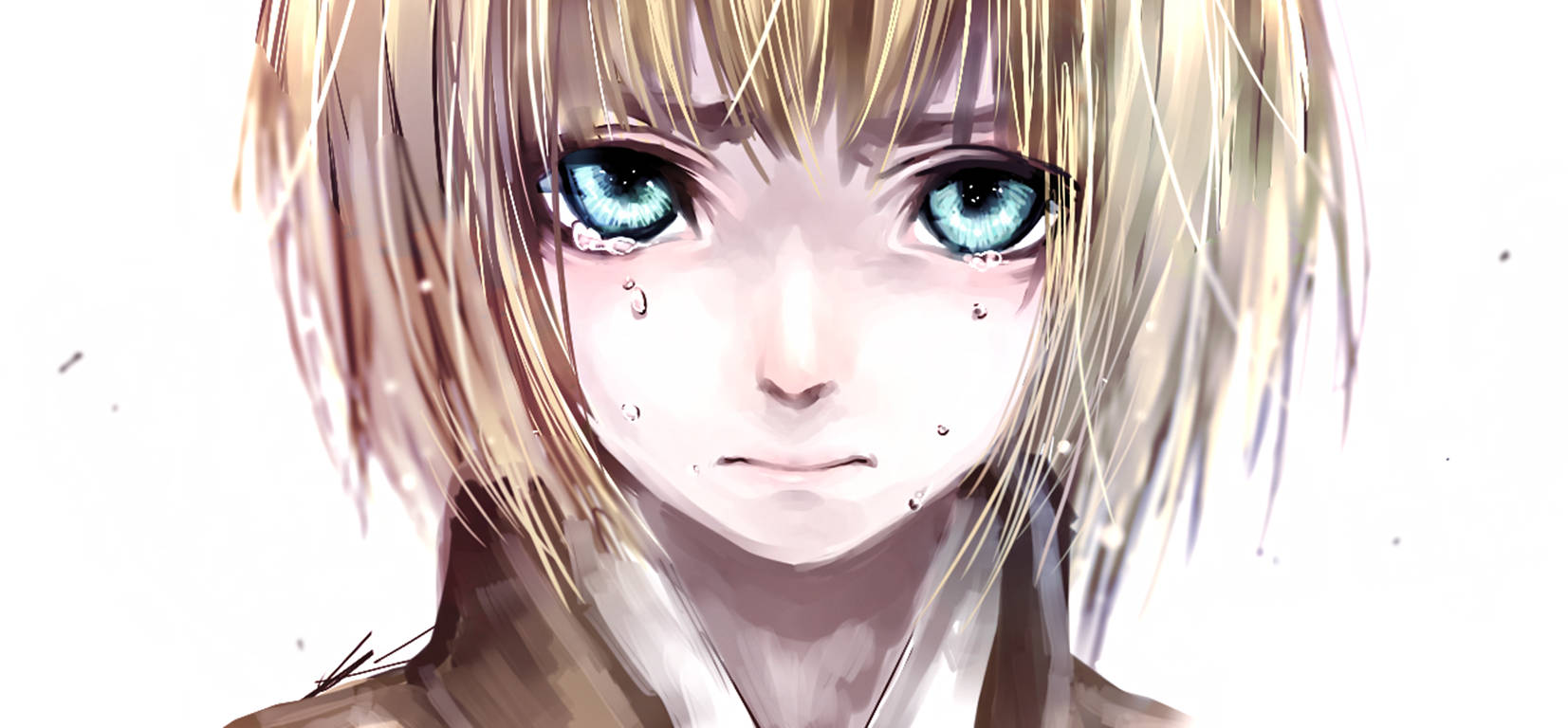 Attack On Titan Characters Armin Crying Background