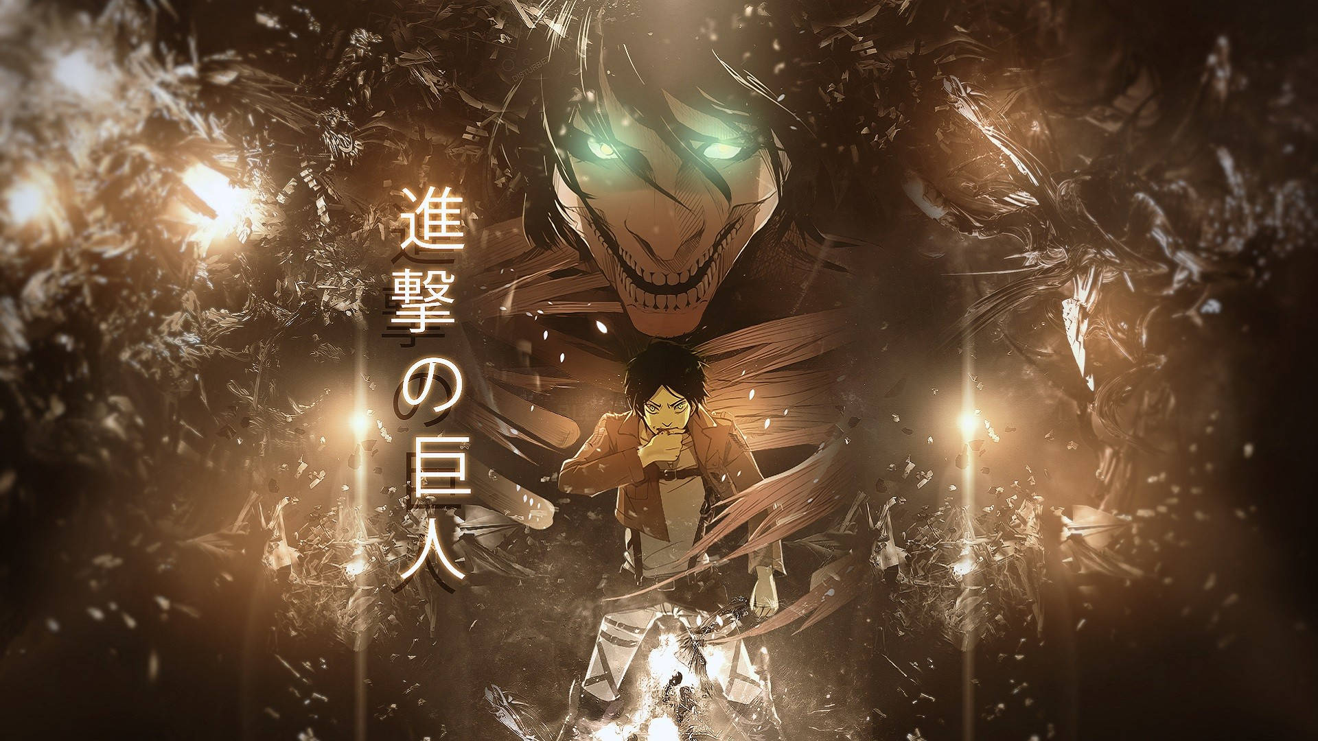 Attack On Titan Characters Eren Poster Background