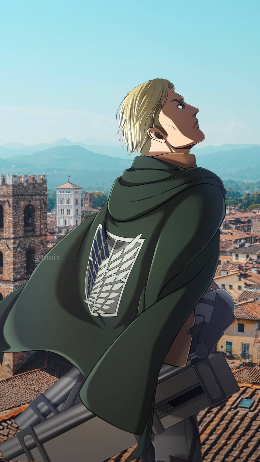 Attack On Titan Characters Erwin Background