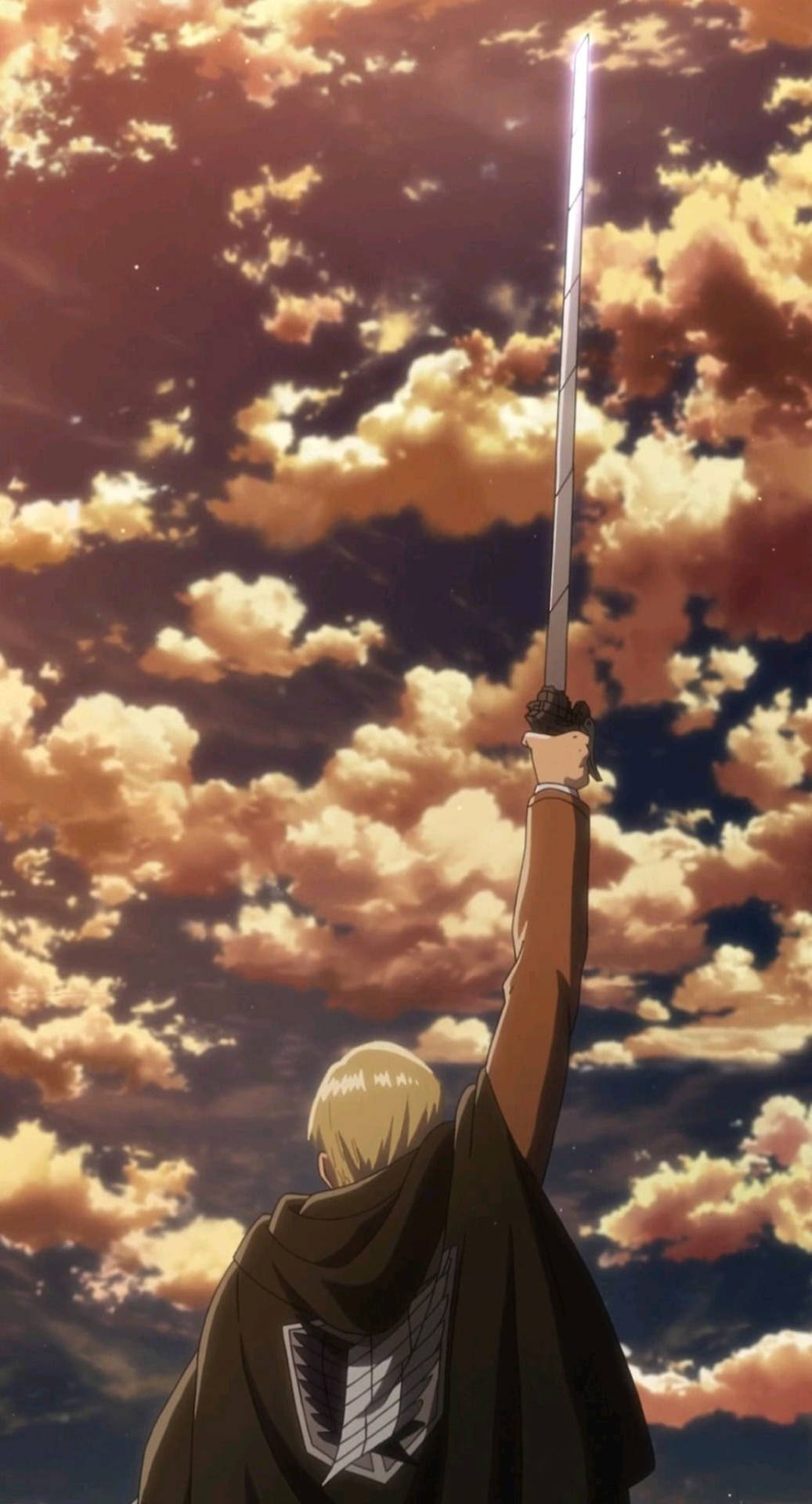 Attack On Titan Characters Erwin Sword Background