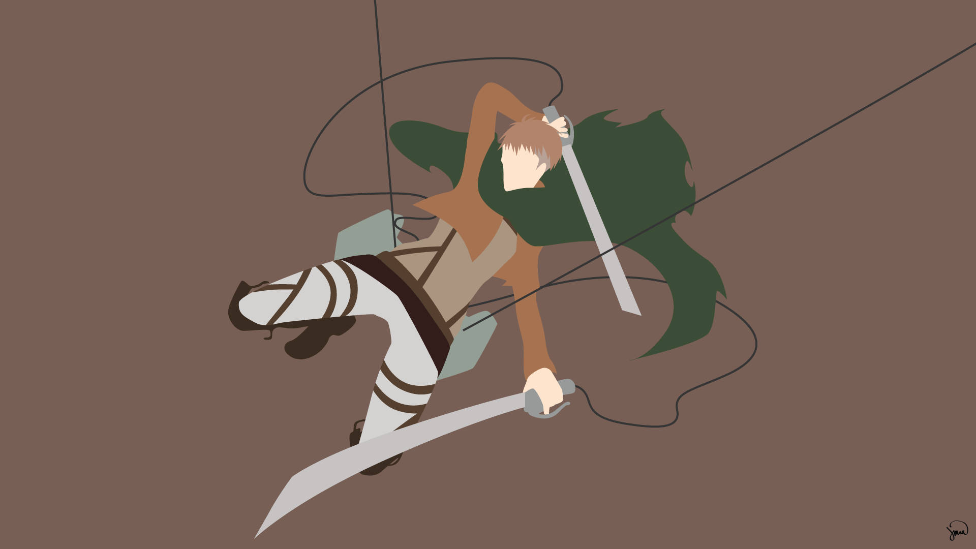 Attack On Titan Characters Jean Minimal Background