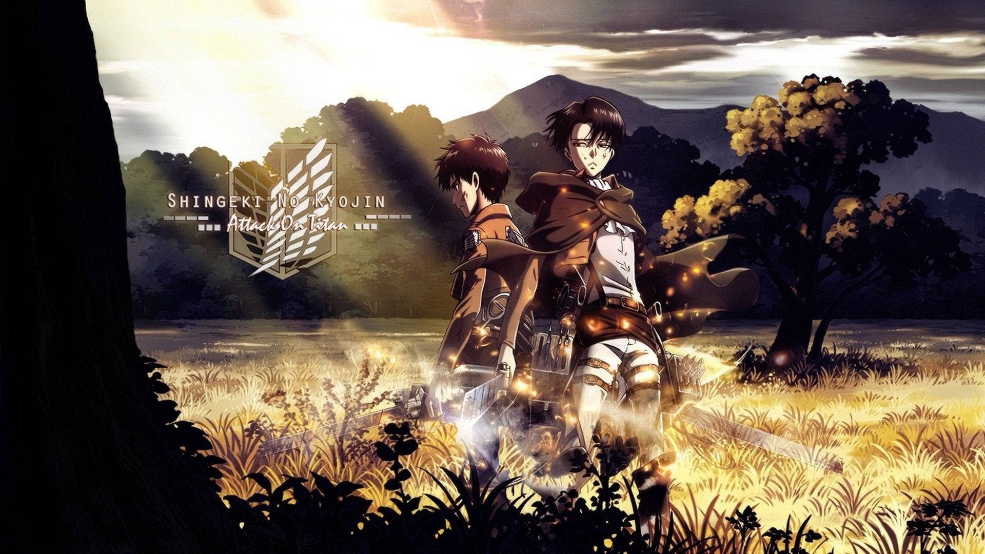 Attack On Titan Logo Art Background