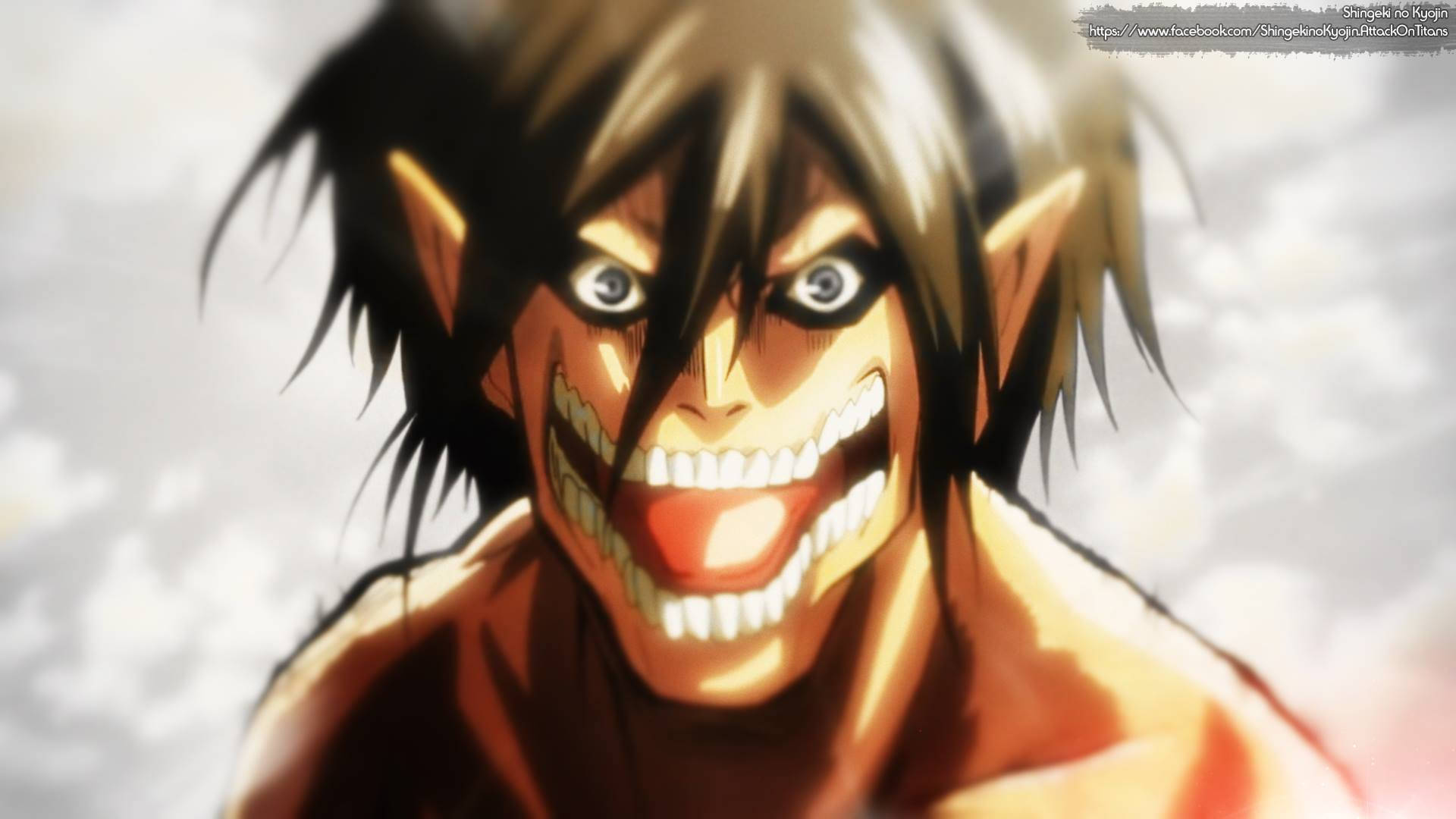 Attack On Titan Titan Eren Defending Humanity Background