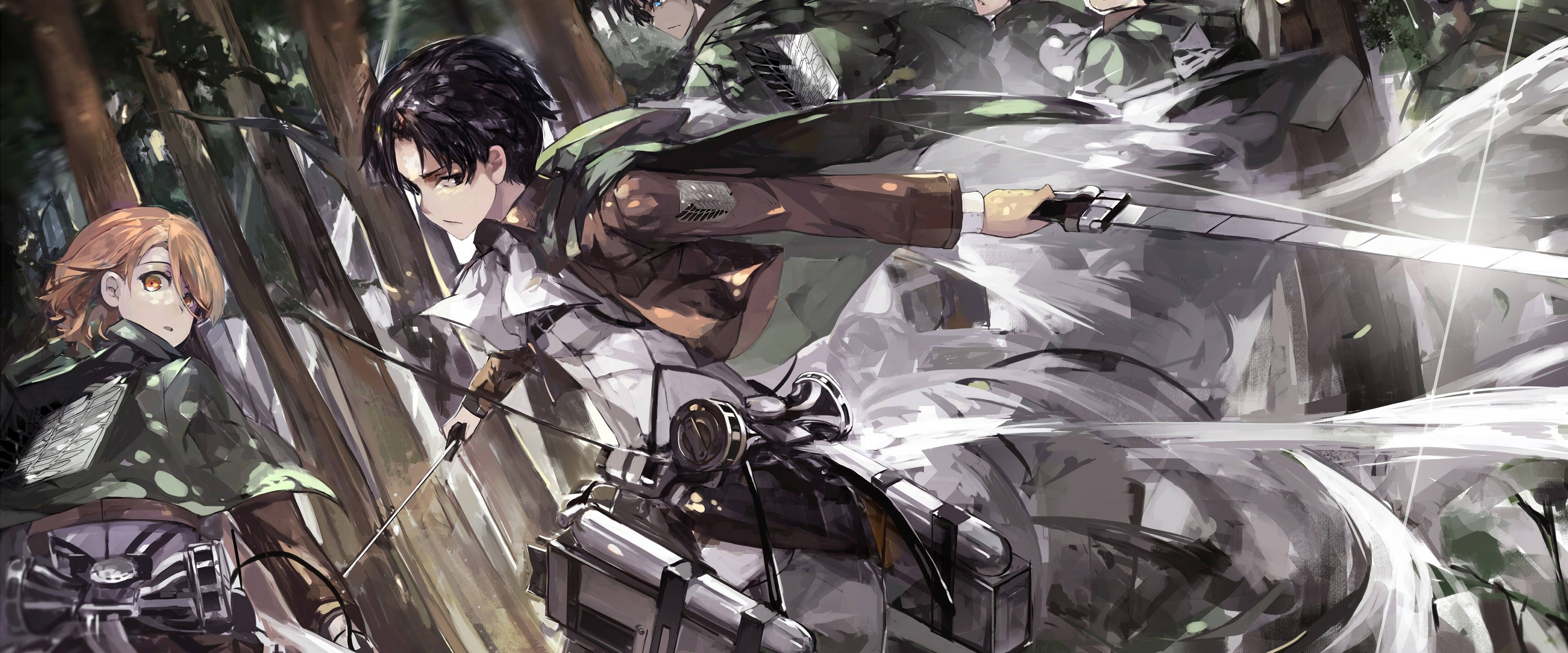 Attack On Titans 4k Levi And Armin Background