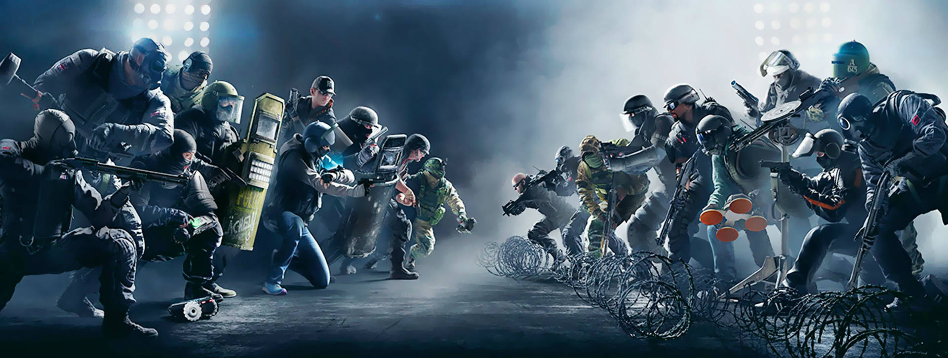 Attackers Vs Defenders Rainbow Six Siege Background