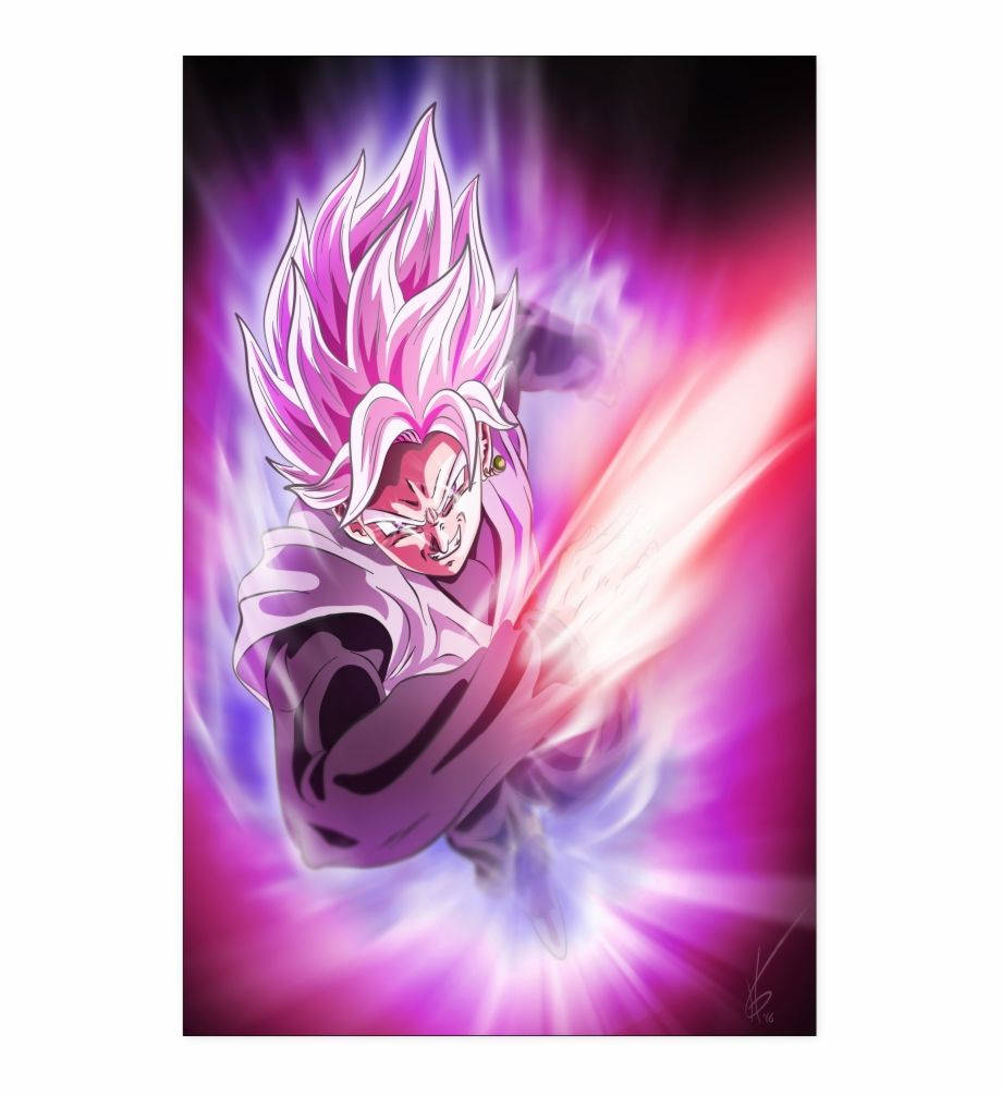 Attacking Goku Black Iphone Art Background