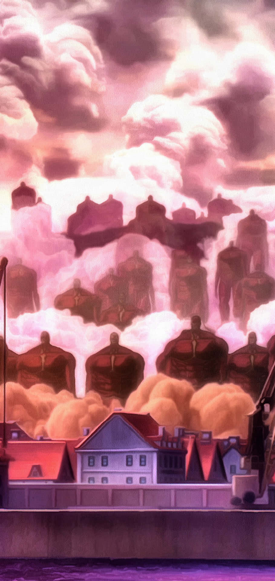 Attackon Titan Colossal Titans Approach Background