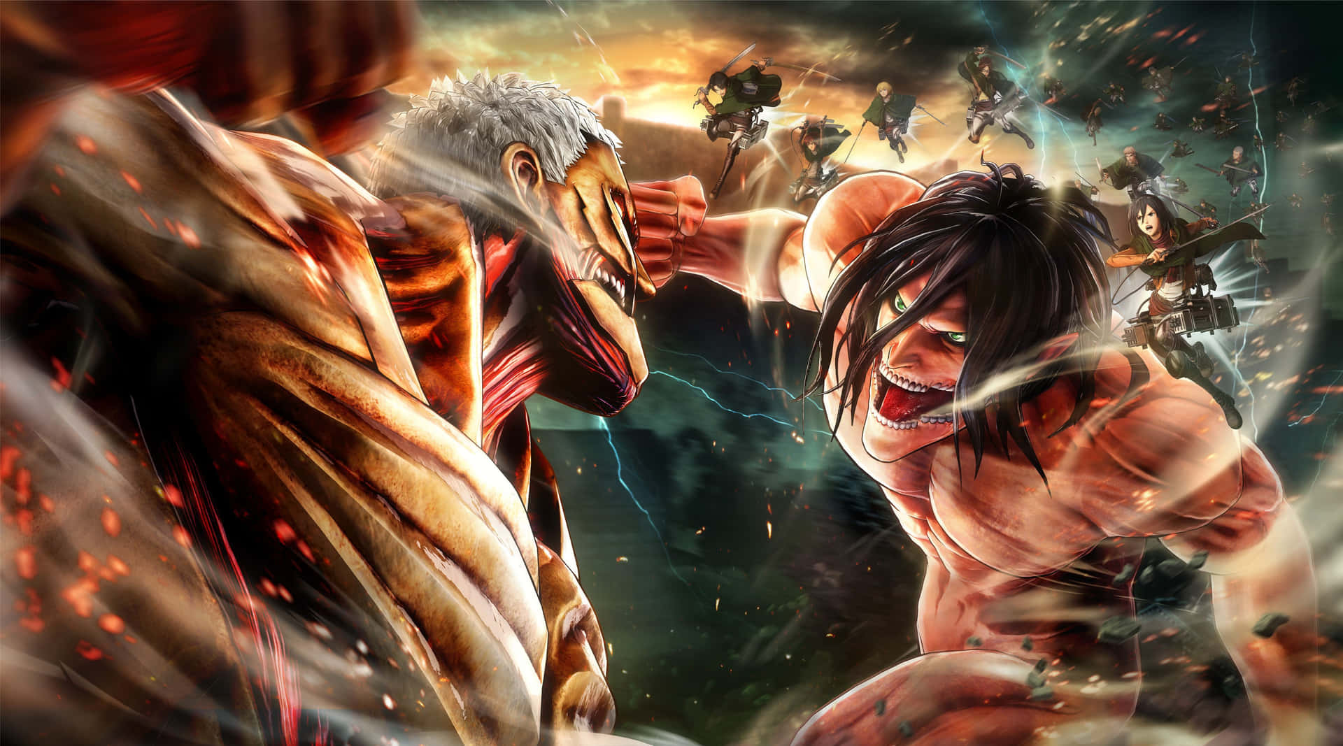 Attackon Titan Epic Battle Background