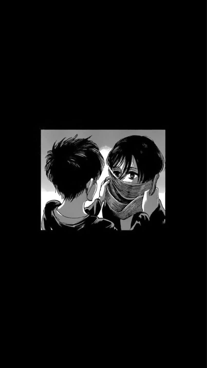 Attackon Titan Intense Gaze Background