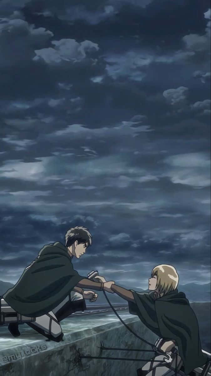 Attackon Titan Moonlit Meeting Background